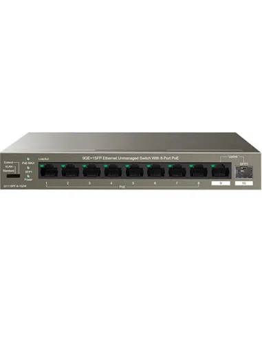 Switch ip - com g1110pf - 8 - 102w 10 puertos