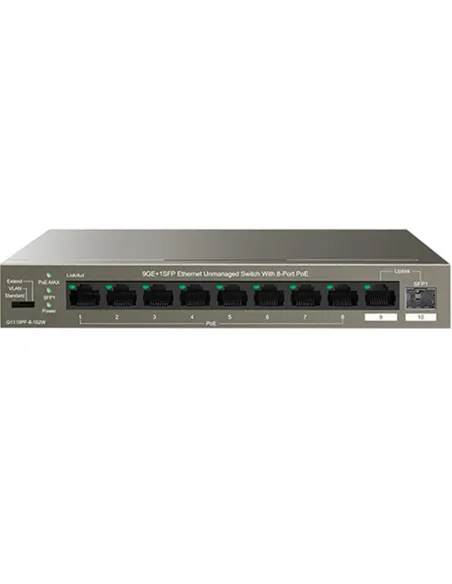 Switch ip - com g1110pf - 8 - 102w 10 puertos