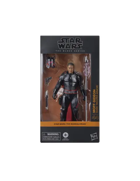 Figura hasbro star wars the mandalorian the black series moft gideon (dark trooper armor)
