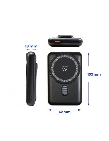 Powerbank ewent ew1162 wireless magsafe 10000mah
