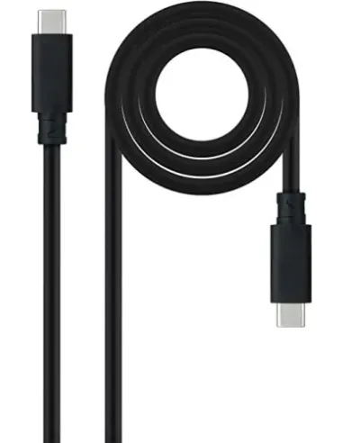 Nanocable Cable USB 3.1 Gen2 10Gbps 5A, 4K/60Hz, USB-C/M-USB-C/M, Negro, 2 m