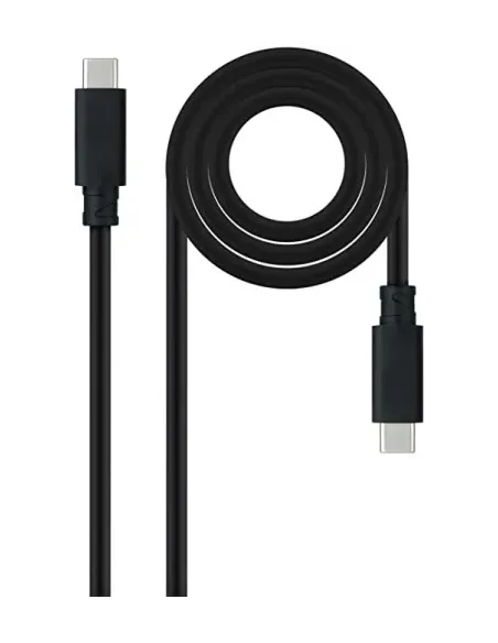 Nanocable Cable USB 3.1 Gen2 10Gbps 5A, 4K/60Hz, USB-C/M-USB-C/M, Negro, 2 m