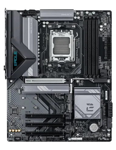 GIGABYTE B850 EAGLE WIFI6E Placa Base - Procesadores AMD Ryzen Serie 9000, VRM digital de 8+2+2 fases, hasta 8200MHz DDR5 (OC),