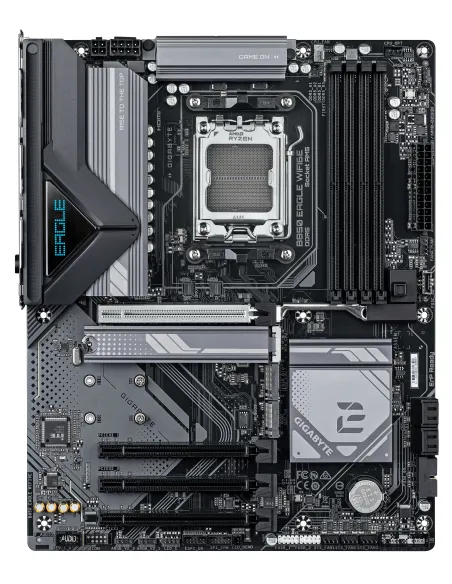 GIGABYTE B850 EAGLE WIFI6E Placa Base - Procesadores AMD Ryzen Serie 9000, VRM digital de 8+2+2 fases, hasta 8200MHz DDR5 (OC),