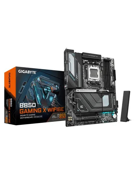 GIGABYTE B850 GAMING X WIFI6E Placa Base - Procesadores AMD Ryzen Serie 9000, VRM digital de 12+2+2 fases, hasta 8200MHz DDR5