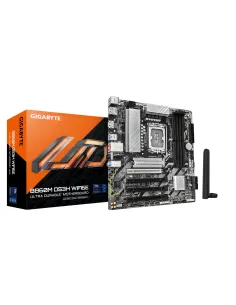 GIGABYTE B860M DS3H WIFI6E Placa base - CPUs Intel Core Ultra, VRM de 5+1+2+1 fases, hasta 9066MHz DDR5, 1xPCIe 5.0 + 1xPCIe