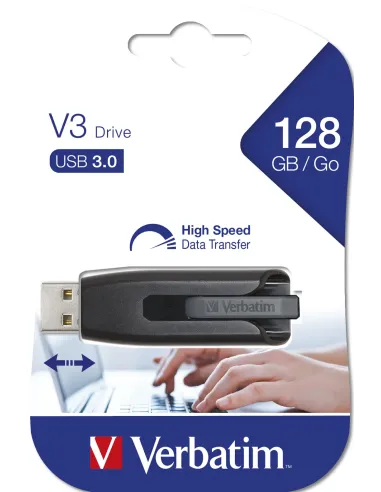 Verbatim V3 - Unidad USB 3.0 128 GB - Negro