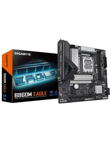 GIGABYTE B860M EAGLE Placa base - CPUs Intel Core Ultra, VRM de 6+1+2+1 fases, hasta 9066MHz DDR5, 1xPCIe 5.0 + 1xPCIe 4.0 M.2,