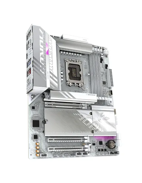 GIGABYTE B860 AORUS ELITE WIFI7 ICE Placa base - CPUs Intel Core Ultra, VRM de 14+1+2+1 fases, hasta 9200MHz DDR5, 1xPCIe 5.0 +