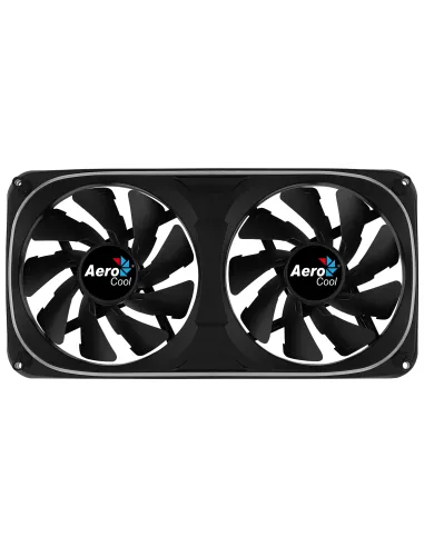 Aerocool ASTRO24 Doble Ventilador PC 12cm ARGB LED Soporte Antivibración Negro