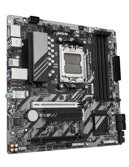 GIGABYTE B850M D3HP Placa Base - Procesadores AMD Ryzen Serie 9000, 5+2+2 fases VRM digitales, hasta 8200MHz DDR5 (OC), 1xPCIe