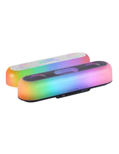 Mars Gaming MSB-ORB, Altavoz Portátil + Barra de Sonido 20W, Iluminación Orbilight RGB 360º, Soundbar con Sistema de Triple