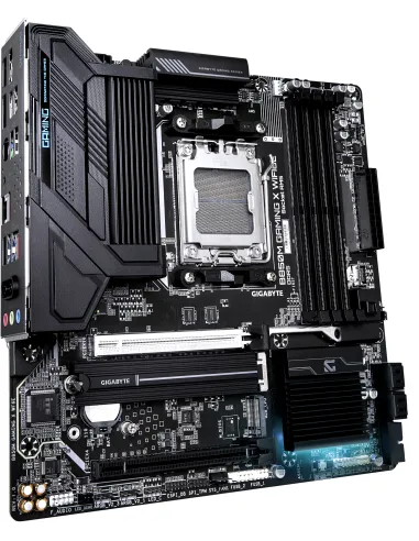 GIGABYTE B850M GAMING X WIFI6E Placa Base - Procesadores AMD Ryzen Serie 9000, VRM Digital 10+2+2 fases, hasta 8200MHz DDR5