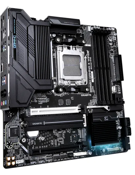 GIGABYTE B850M GAMING X WIFI6E Placa Base - Procesadores AMD Ryzen Serie 9000, VRM Digital 10+2+2 fases, hasta 8200MHz DDR5