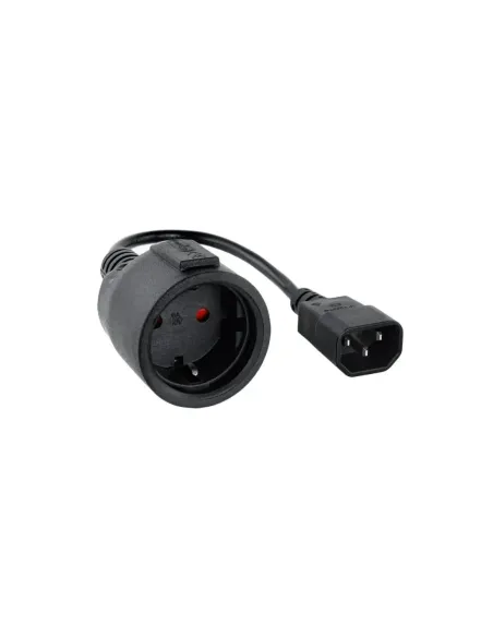Nanocable Cable Adaptador C14/M a CEE7/H, 16A, 50 cm Nanocable Cable Adaptador C14/M a CEE7/H, 16A, 50 cm