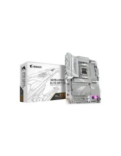 GIGABYTE X870 AORUS ELITE WIFI7 ICE Placa Base - Compatible con CPUs AMD Ryzen 9000, 16+2+2 fases VRM digital, hasta 8000MHz DDR