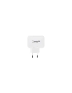 TooQ Cargador de Pared doble puerto USB-C + USB A, 27W