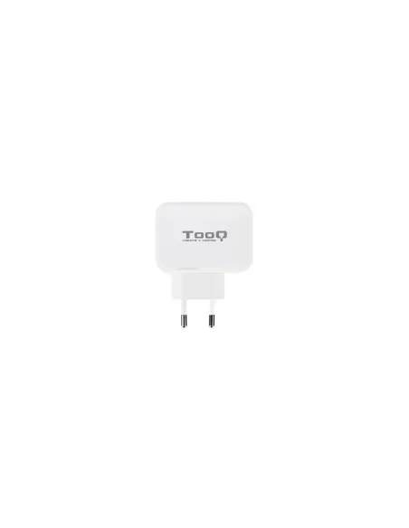 TooQ Cargador de Pared doble puerto USB-C + USB A, 27W