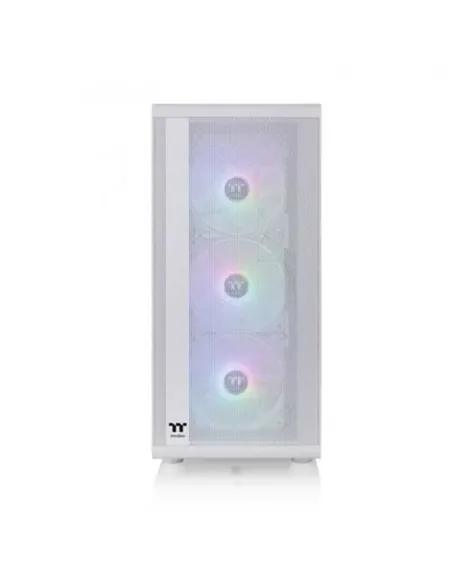 Caja ordenador gaming thermaltake s200 tg argb blanco atx 2 x usb 3.0 3 x 120mm