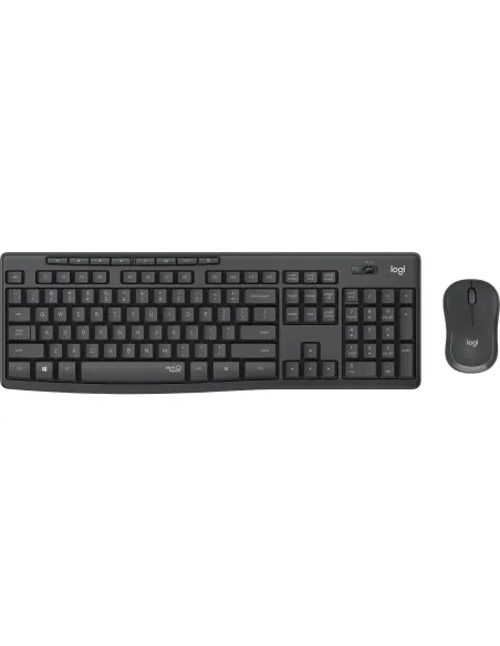 Logitech MK295 Silent Wireless Combo teclado Ratón incluido Oficina RF inalámbrico Portugués Grafito