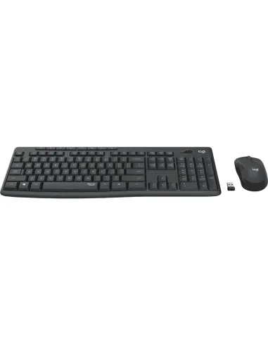 Logitech MK295 Silent Wireless Combo teclado Ratón incluido Oficina RF inalámbrico Portugués Grafito