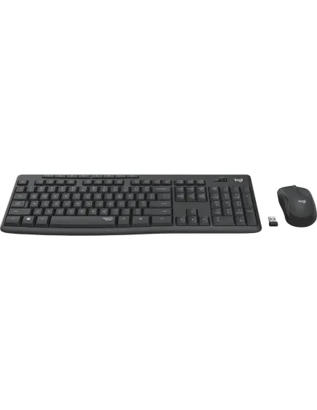 Logitech MK295 Silent Wireless Combo teclado Ratón incluido Oficina RF inalámbrico Portugués Grafito