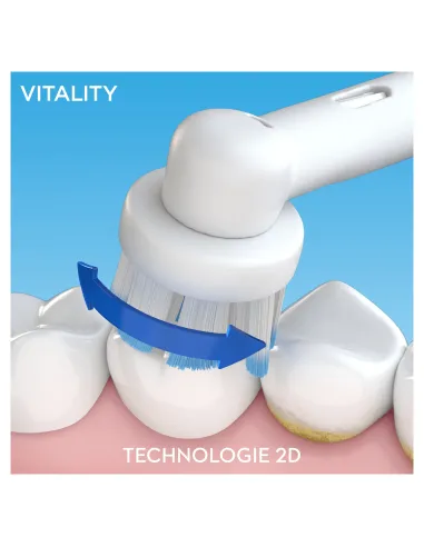 Oral-B Vitality 100 Ultrathin Adulto Cepillo dental oscilante Blanco