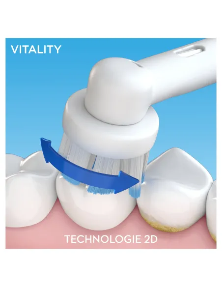 Oral-B Vitality 100 Ultrathin Adulto Cepillo dental oscilante Blanco
