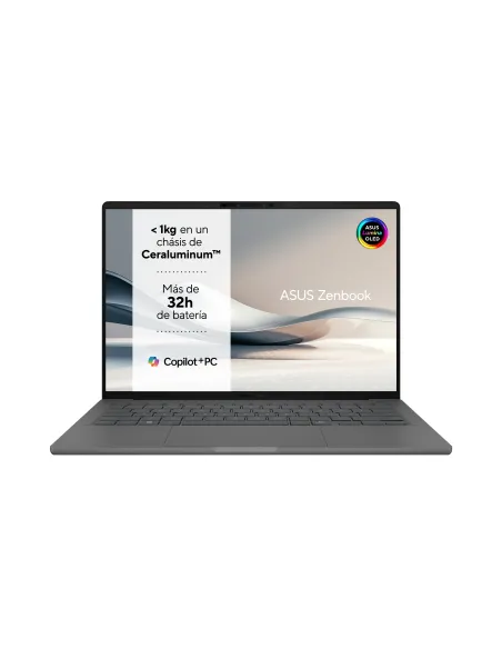 ASUS Zenbook A14 OLED UX3407QA-QD412W Copilot+ PC - Ordenador Portátil 14" WUXGA (Qualcomm Snapdragon X (X1-26-100), 32GB RAM,