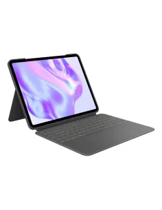 Logitech Combo Touch, funda con teclado, iPad Pro 13 pulgadas (M4)(2024) - Teclado retroiluminado extraíble con soporte
