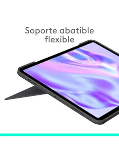 Logitech Combo Touch, funda con teclado, iPad Pro 13 pulgadas (M4)(2024) - Teclado retroiluminado extraíble con soporte 2