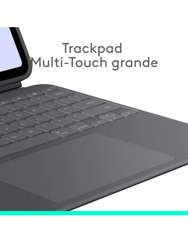 Logitech Combo Touch, funda con teclado, iPad Pro 13 pulgadas (M4)(2024) - Teclado retroiluminado extraíble con soporte