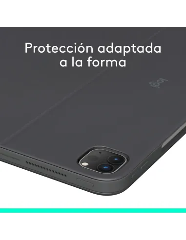 Logitech Combo Touch, funda con teclado, iPad Pro 13 pulgadas (M4)(2024) - Teclado retroiluminado extraíble con soporte