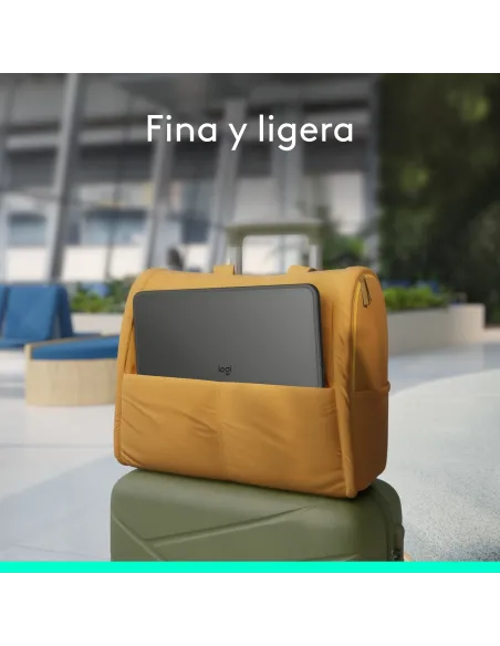 Logitech Combo Touch, funda con teclado, iPad Pro 13 pulgadas (M4)(2024) - Teclado retroiluminado extraíble con soporte