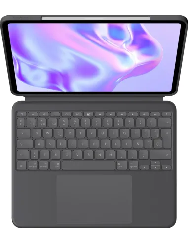 Logitech Combo Touch, funda con teclado, iPad Pro 13 pulgadas (M4)(2024) - Teclado retroiluminado extraíble con soporte