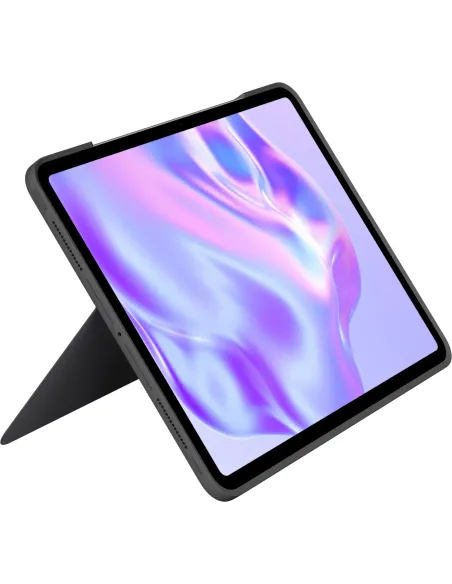 Logitech Combo Touch, funda con teclado, iPad Pro 13 pulgadas (M4)(2024) - Teclado retroiluminado extraíble con soporte