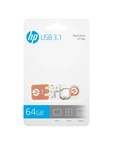 HP x778w unidad flash USB 64 GB USB tipo A 3.2 Gen 1 (3.1 Gen 1) Naranja, Blanco