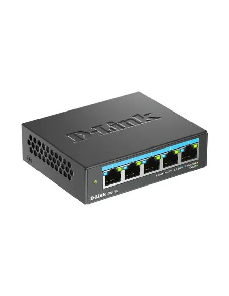D-Link DMS-105 No administrado L2 2.5G Ethernet (100 1000 2500) Negro