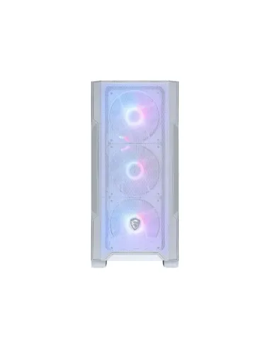 MSI MAG FORGE M100R Midi Tower Transparente, Blanco