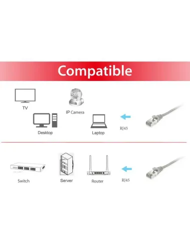Equip 605507 cable de red Gris 0,5 m Cat6 S FTP (S-STP)