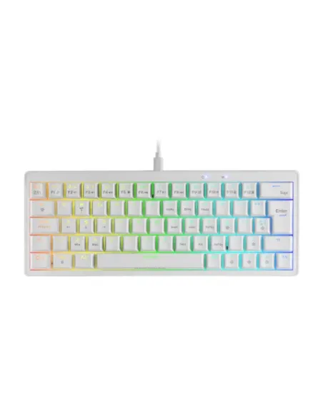 Mars Gaming MKMINIPRO, Teclado Mecánico Ultra-Compacto 60%, Switches Mecánicos Hot-Swappable, Iluminación RGB Chroma, Teclado