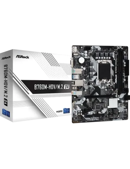 Asrock B760M-HDV/M.2 D4 Intel B760 LGA 1700 micro ATX