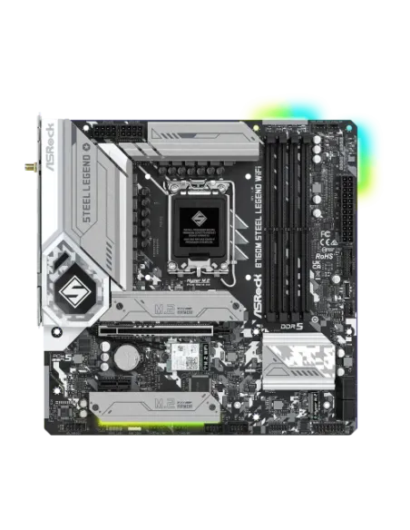 Asrock B760M Steel Legend WiFi Intel B760 LGA 1700 micro ATX
