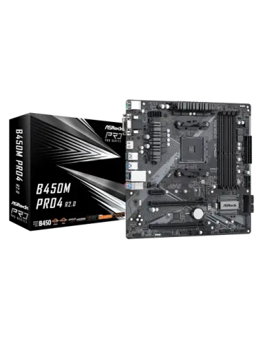 Asrock B450M Pro4 R2.0 AMD B450 Zócalo AM4 micro ATX