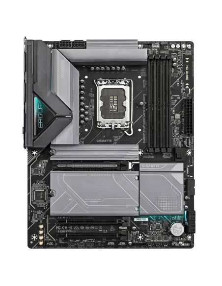 GIGABYTE Placa base Z890 EAGLE WIFI7 - Compatible con CPUs Intel Core Ultra (Serie 2), VRM de 14+1+2 fases, hasta 8800MHz DDR5