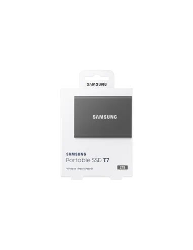 Samsung Portable SSD T7 2 TB USB Tipo C 3.2 Gen 2 (3.1 Gen 2) Gris