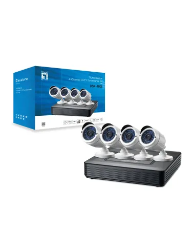 LevelOne DSK-4001 kit de videovigilancia Alámbrico 4 canales