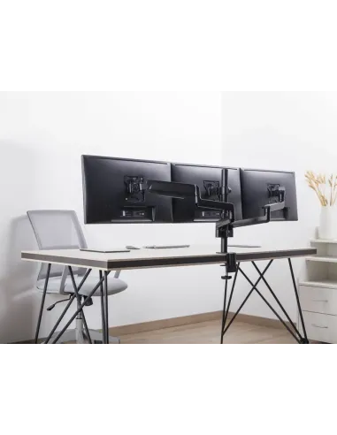 Equip Soporte de sobremesa para monitor triple de 17"-27