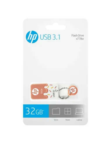 HP x778w unidad flash USB 32 GB USB tipo A 3.2 Gen 1 (3.1 Gen 1) Naranja, Blanco