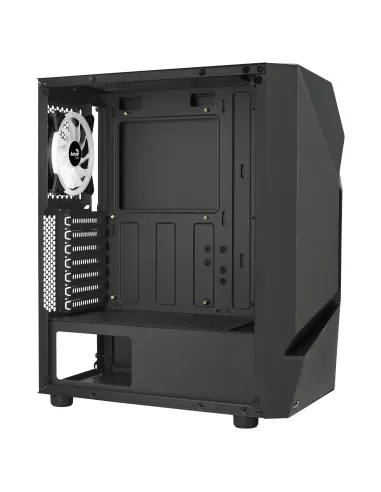 Aerocool SCAPEBKV3 Caja Gaming ATX Frontal RGB LED Cristal Templado 3xVentiladores ARGB Negro